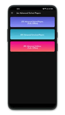 JEE Advanced Solved Papers android App screenshot 0
